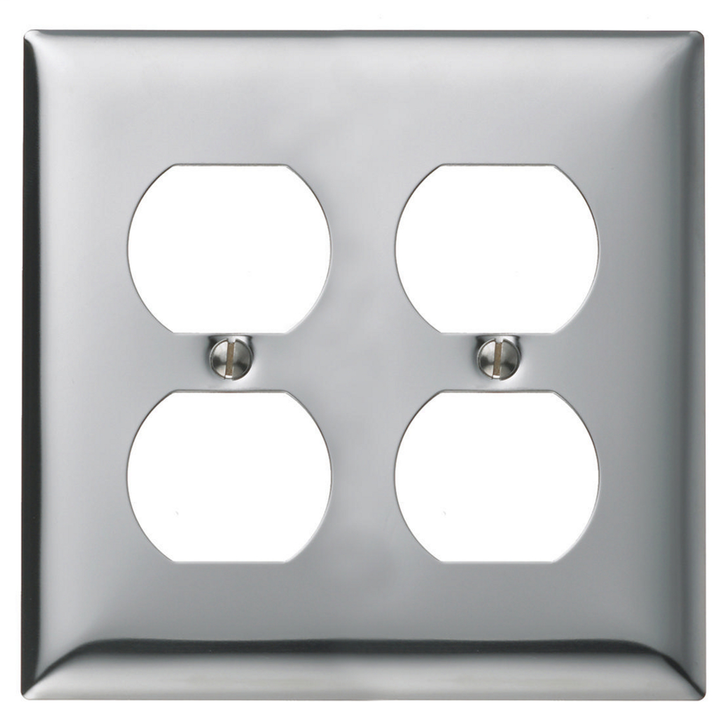 Product image for HPW SCH82 WALLPLATE, 2-G, 2) DUP, C
