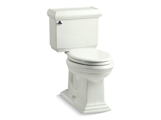 Memoirs® Classic Comfort Height® two-piece elongated 1.28 gpf toilet with AquaPiston® flushing technology and left-hand trip lever, seat not included, Dune