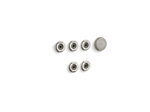 Flexjet® whirlpool trim kit with five jets, Vibrant Brushed Nickel