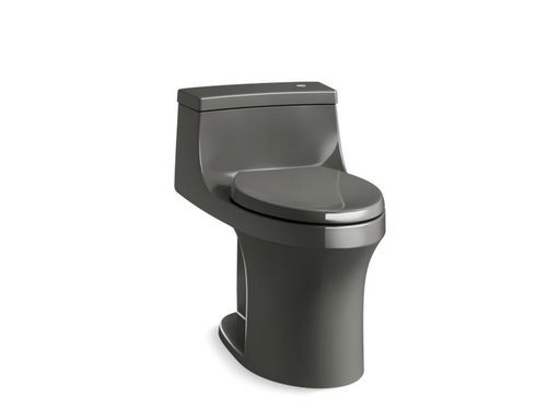 San Souci® Comfort Height® one-piece compact elongated 1.28 gpf touchless toilet with AquaPiston® flushing technology, Thunder Grey