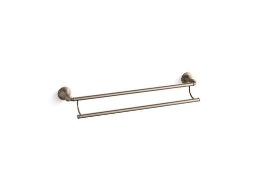 Devonshire® 24" double towel bar, Vibrant Brushed Bronze