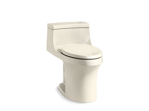 San Souci® Comfort Height® one-piece compact elongated 1.28 gpf touchless toilet with AquaPiston® flushing technology, Almond