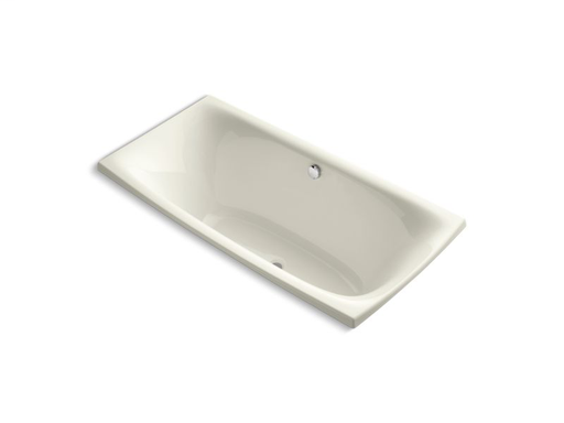 Escale® 72" x 36" drop-in bath, Biscuit