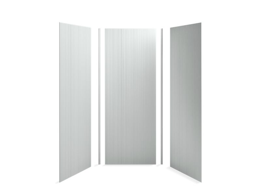 Choreograph® 36" x 36" x 96" shower wall kit, Cord texture, Ice™ Grey