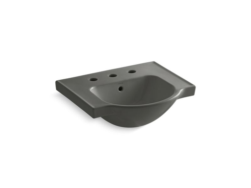 Veer™ 21" widespread sink basin, Thunder Grey