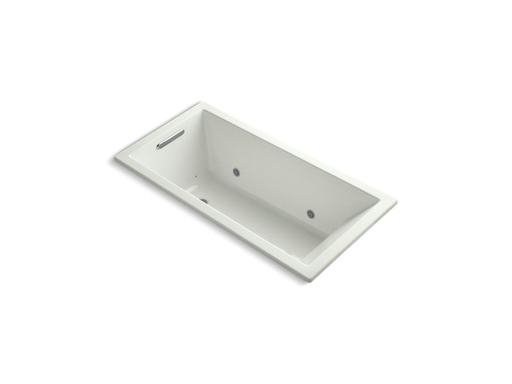 Underscore® Rectangle 60" x 30" drop-in VibrAcoustic® + BubbleMassage Air Bath with Bask™ heated surface and chromatherapy, Dune