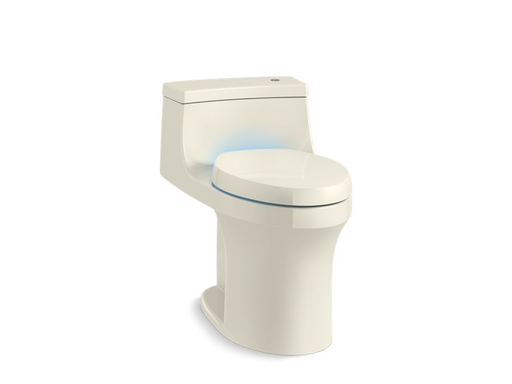 San Souci® Comfort Height® with Purefresh® one-piece compact elongated 1.28 gpf touchless toilet with AquaPiston® flushing technology, Biscuit