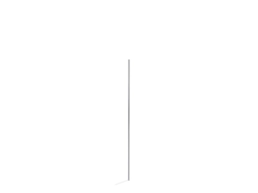 Choreograph® 72" edge trim with return, set of 2, Bright Polished Silver