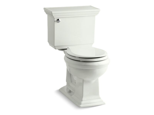 Memoirs® Stately Comfort Height® two-piece round-front 1.28 gpf toilet with AquaPiston® flush technology, left-hand trip lever and Insuliner® tank liner, seat not included, Dune