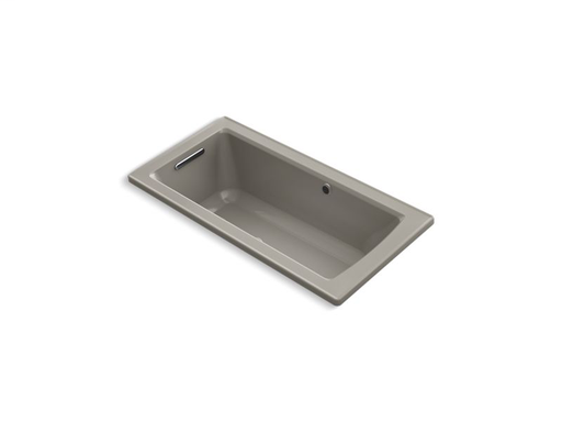 Archer® 60" x 30" drop-in BubbleMassage™ Air Bath with Bask™ heated surface and reversible drain, Cashmere