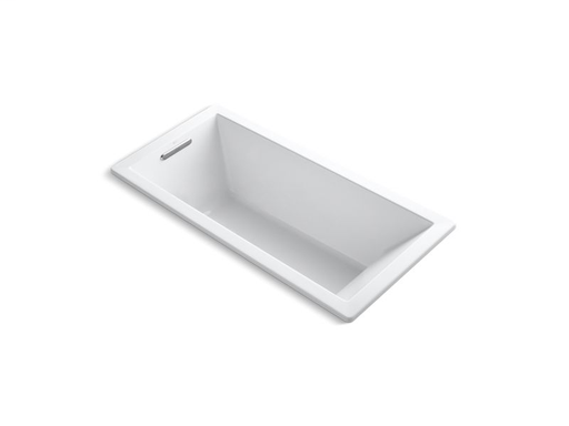Underscore® Rectangle 66" x 32" drop-in VibrAcoustic® bath with Bask® heated surface, White