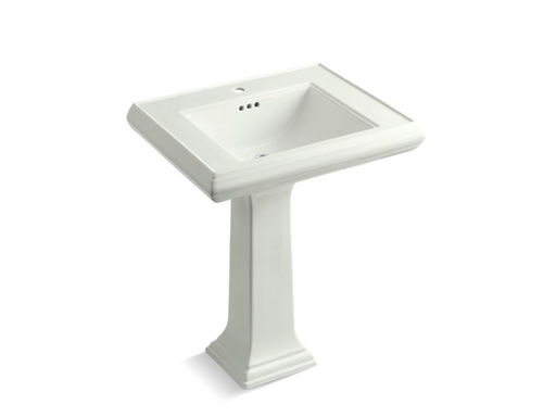 Memoirs® Classic 27" pedestal bathroom sink with single faucet hole, Dune