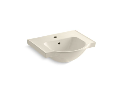 Veer™ 21" single-hole sink basin, Almond