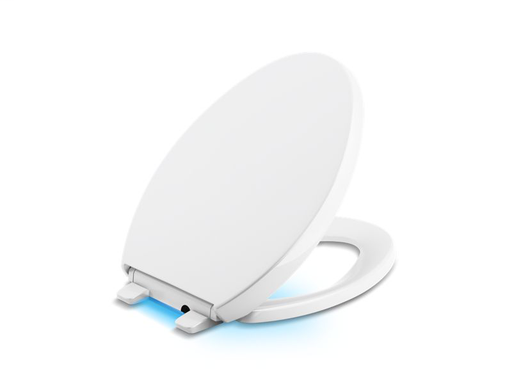 Reveal® Nightlight Quiet-Close™ with Grip-Tight elongated toilet seat, White