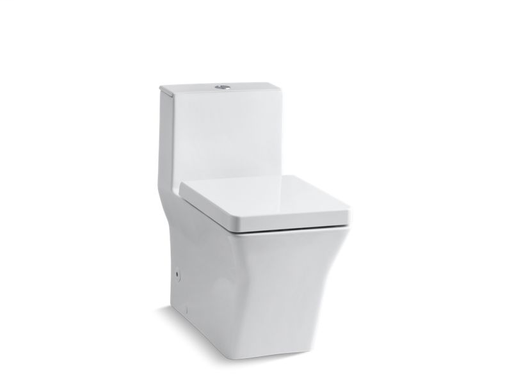 Rêve® Comfort Height® one-piece elongated dual-flush toilet with top actuator and skirted trapway, White