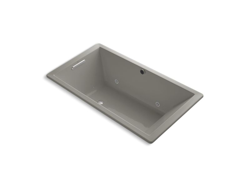 Underscore® Rectangle 66" x 36" drop-in BubbleMassage™ Air Bath with chromatherapy, Cashmere