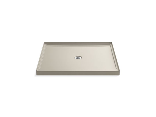 Rely® 48" x 42" single-threshold shower base with center drain, Sandbar
