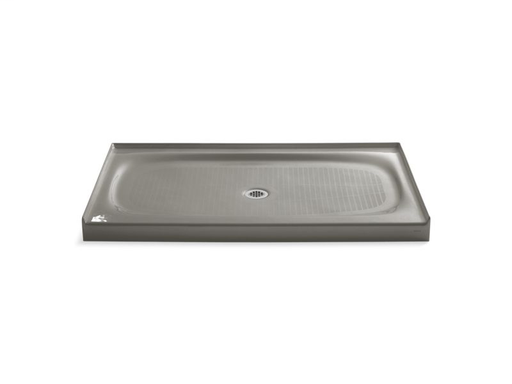 Salient® 60" x 36" single threshold center drain shower base, Cashmere