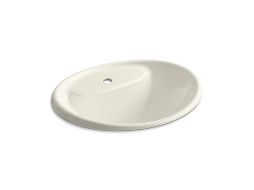 Tides® drop-in sink with single faucet hole, Biscuit