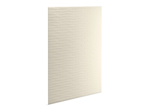 Choreograph® 60" x 96" wall panel, Brick texture, Almond