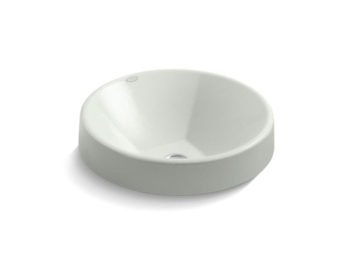 Inscribe® Wading Pool® 16.5" round bathroom sink, Sea Salt