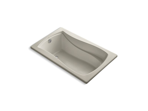 Mariposa® 60" x 36" drop-in bath with reversible drain, Sandbar