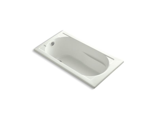 Devonshire® 60" x 32" drop-in bath with Bask® heated surface and reversible drain, Dune