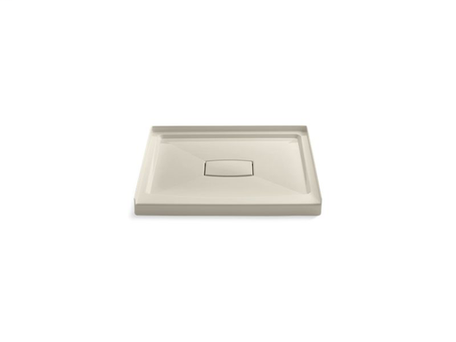 Archer® 36" x 36" single threshold center drain shower base with removable cover, Almond