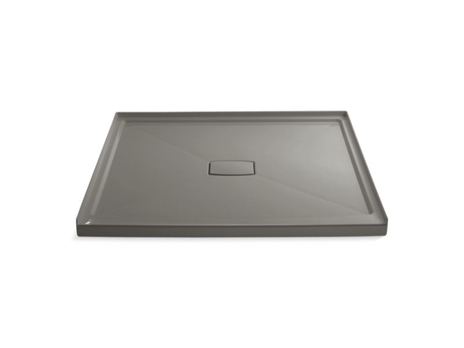 Archer® 60" x 60" single threshold center drain shower base with removable cover, Cashmere