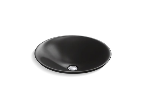Carillon® Round Wading Pool® bathroom sink, Black Black