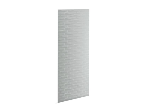 Choreograph® 36" x 96" wall panel, Brick texture, Ice™ Grey