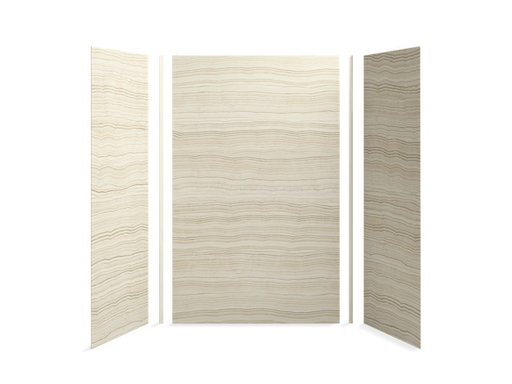 Choreograph® 60" x 32" x 96" shower wall kit, VeinCut Biscuit