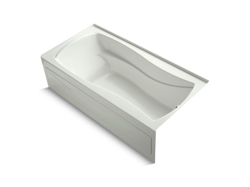 Mariposa® 72" x 36" alcove VibrAcoustic® bath with integral apron and right-hand drain, Dune