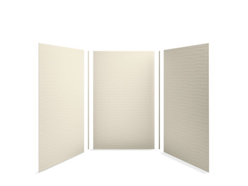 Choreograph™ 60" x 60" x 96" shower wall kit, Brick texture, Almond