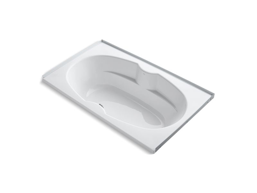 7242 72" x 42" alcove bath with integral flange, White