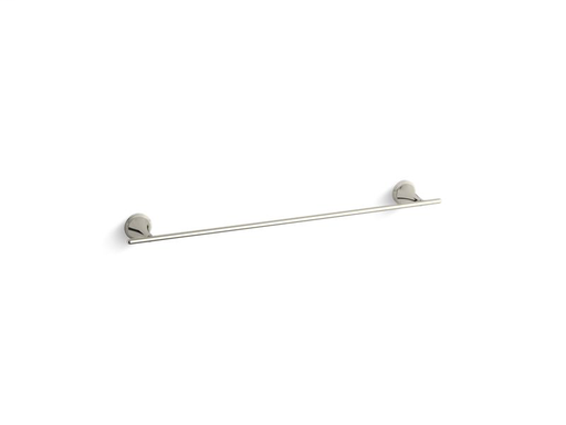 Finial® 24" towel bar, Vibrant Polished Nickel