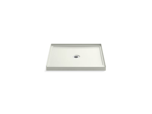 Rely® 36" x 34" single-threshold shower base with center drain, Dune