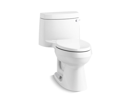 Cimarron® Comfort Height® one-piece elongated 1.28 gpf toilet with AquaPiston® flushing technology and right-hand trip lever, White