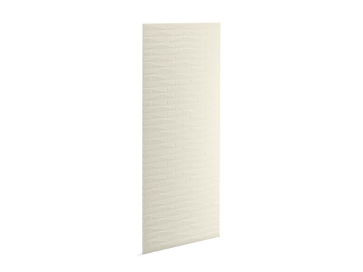 Choreograph® 36" x 96" wall panel, Brick texture, Biscuit