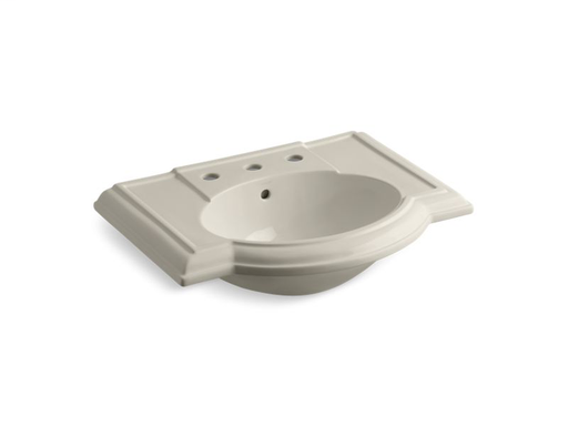 Devonshire® bathroom sink with 8" widespread faucet holes, Sandbar
