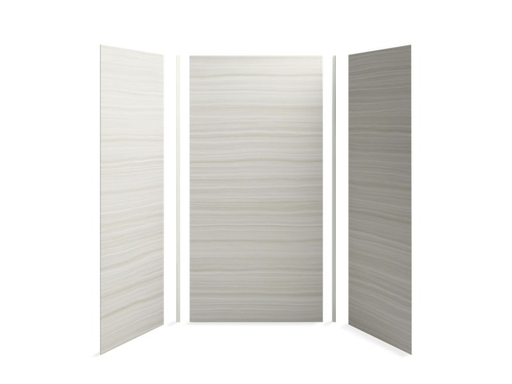 Choreograph® 48" x 36" x 96" shower wall kit, VeinCut Dune