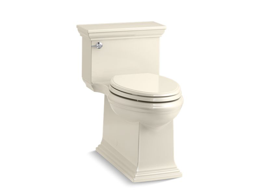 Memoirs® Stately Comfort Height® skirted one-piece compact elongated 1.28 gpf toilet with AquaPiston® flush technology and left-hand trip lever, Almond