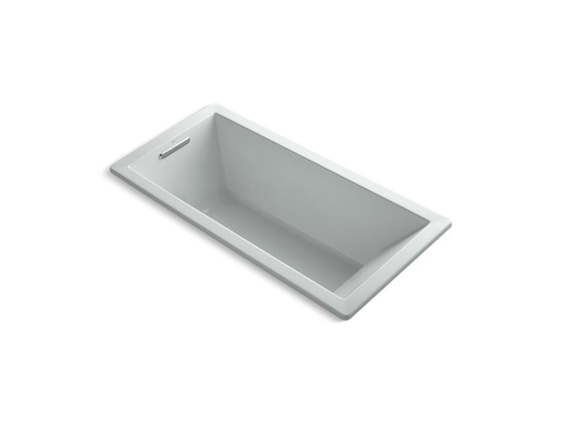 Underscore® Rectangle 66" x 32" drop-in VibrAcoustic® bath with Bask® heated surface, Ice™ Grey