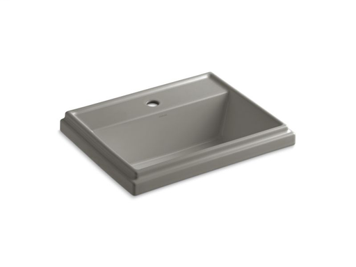 Tresham® rectangular drop-in bathroom sink with single faucet hole, Cashmere