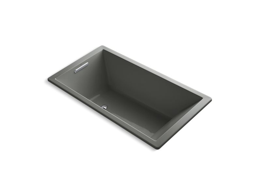 Underscore® Rectangle 66" x 36" drop-in VibrAcoustic® bath with Bask® heated surface, Thunder Grey