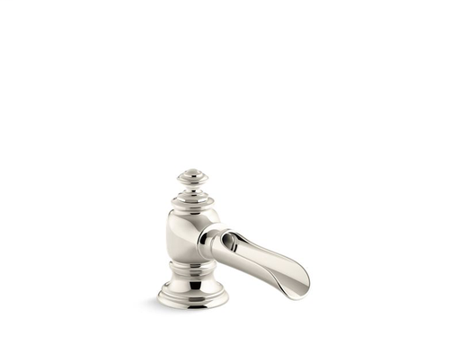Artifacts® Flume bathroom sink spout, Vibrant Polished Nickel