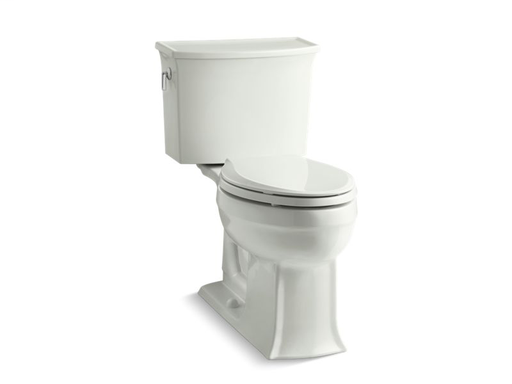 Archer® Comfort Height® two-piece elongated 1.28 gpf toilet with AquaPiston® flushing technology, seat not included, Dune