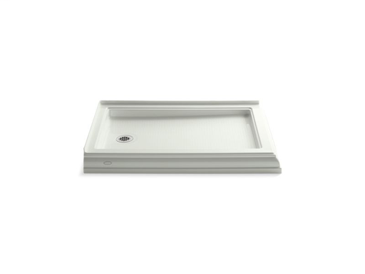 Memoirs® 48" x 34" double threshold left-hand drain shower base, Dune