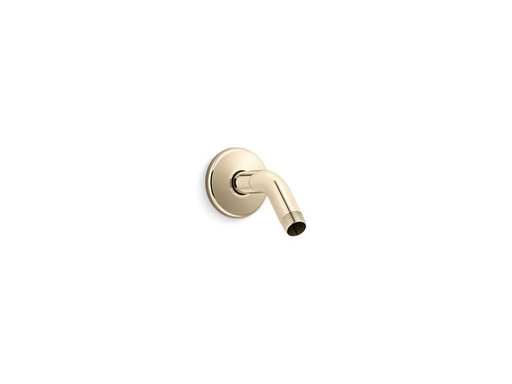 Shower arm and flange,5-3/8" long, Vibrant French Gold