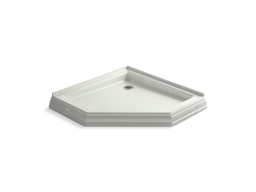 Memoirs® 42" x 42" neo-angle single threshold rear center drain shower base, Dune